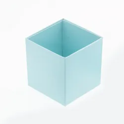 Cube/Truffle Box Folding Base; Pastel Turquoise 